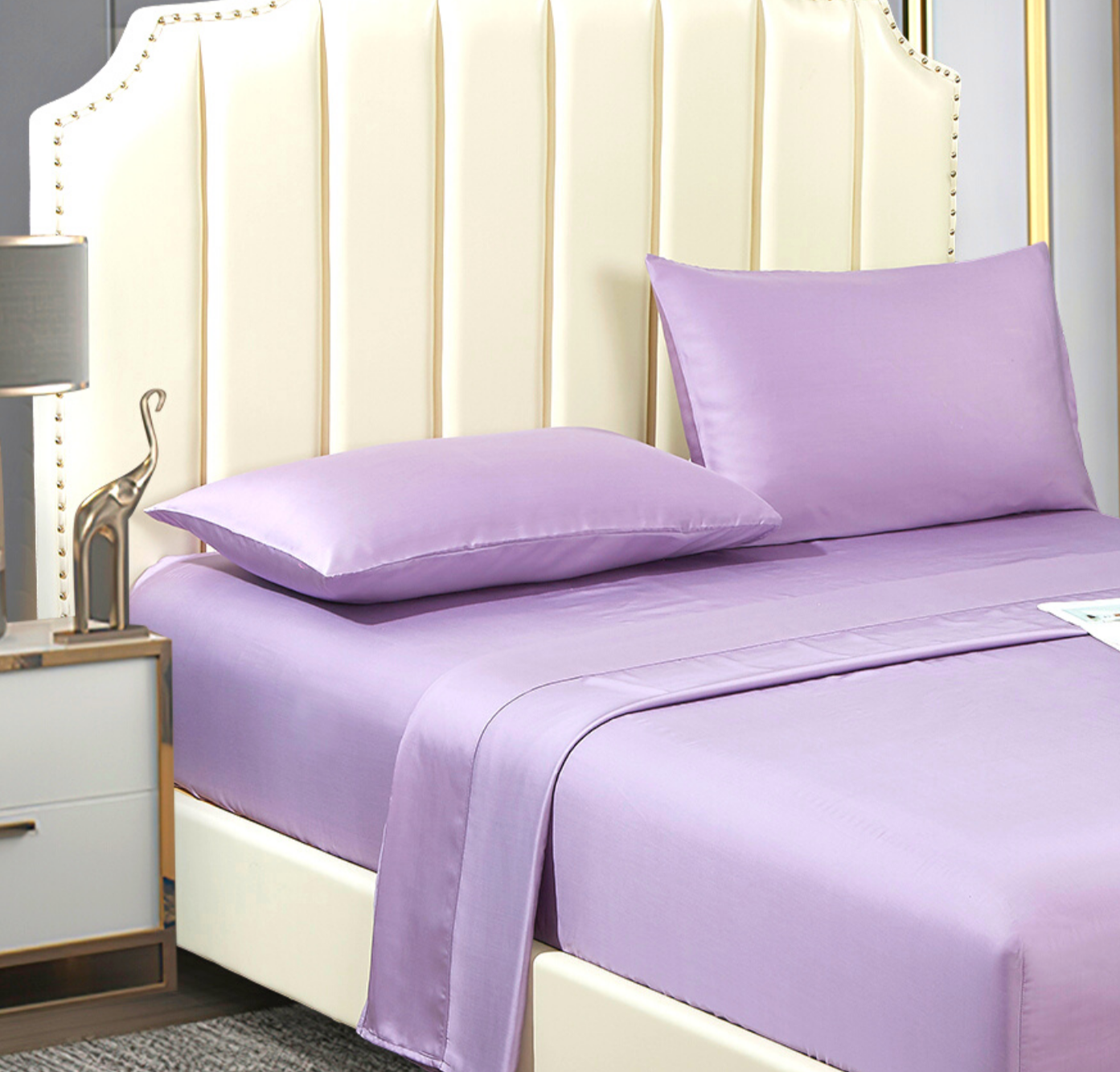 100% Lyocell Bedsheet Set Royal Purple