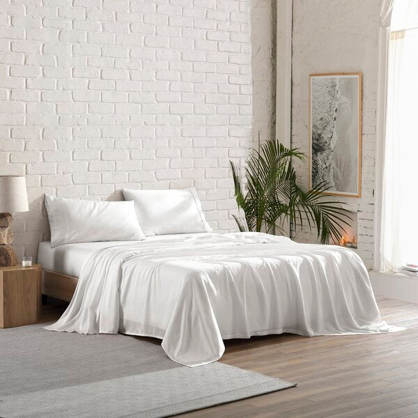 100% Lyocell Bedsheet Set Dreamy White